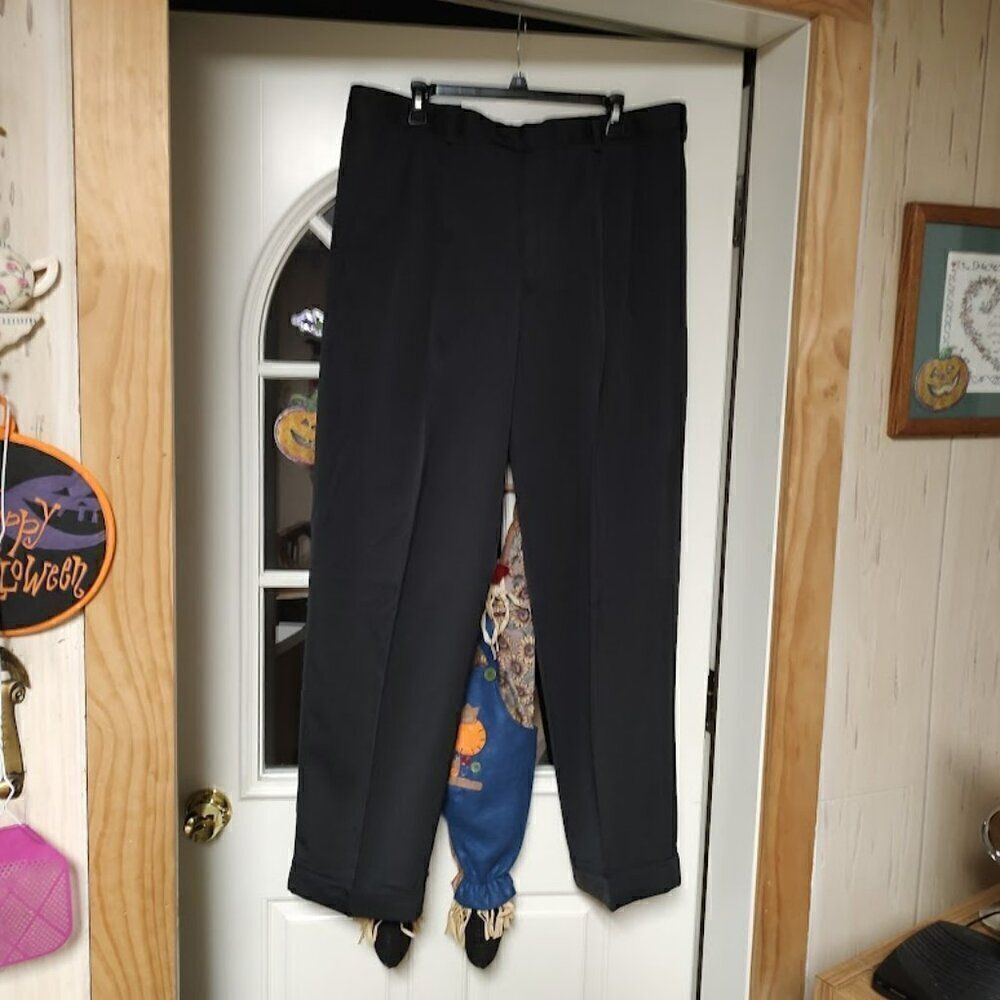 New Perry Ellis Portfolio Charcoal Travel Luxe No Iron Dress Pants Men's 38/32